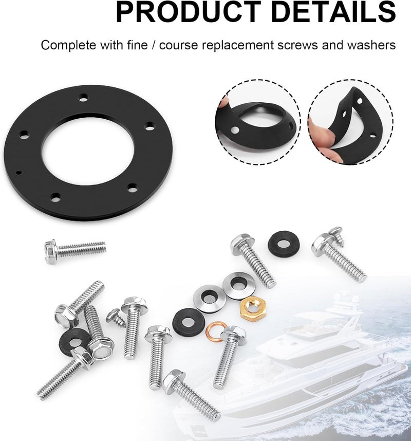 Magluv Gasket for Fuel Tank Sending Unit for Moeller Marine 035728-10, Fuel Sending Unit Gasket Fuel Sender Gasket Marine, Fuel Sender Gasket Gasket Kit, 5 Hole, Electric and Mechanical - Image 3